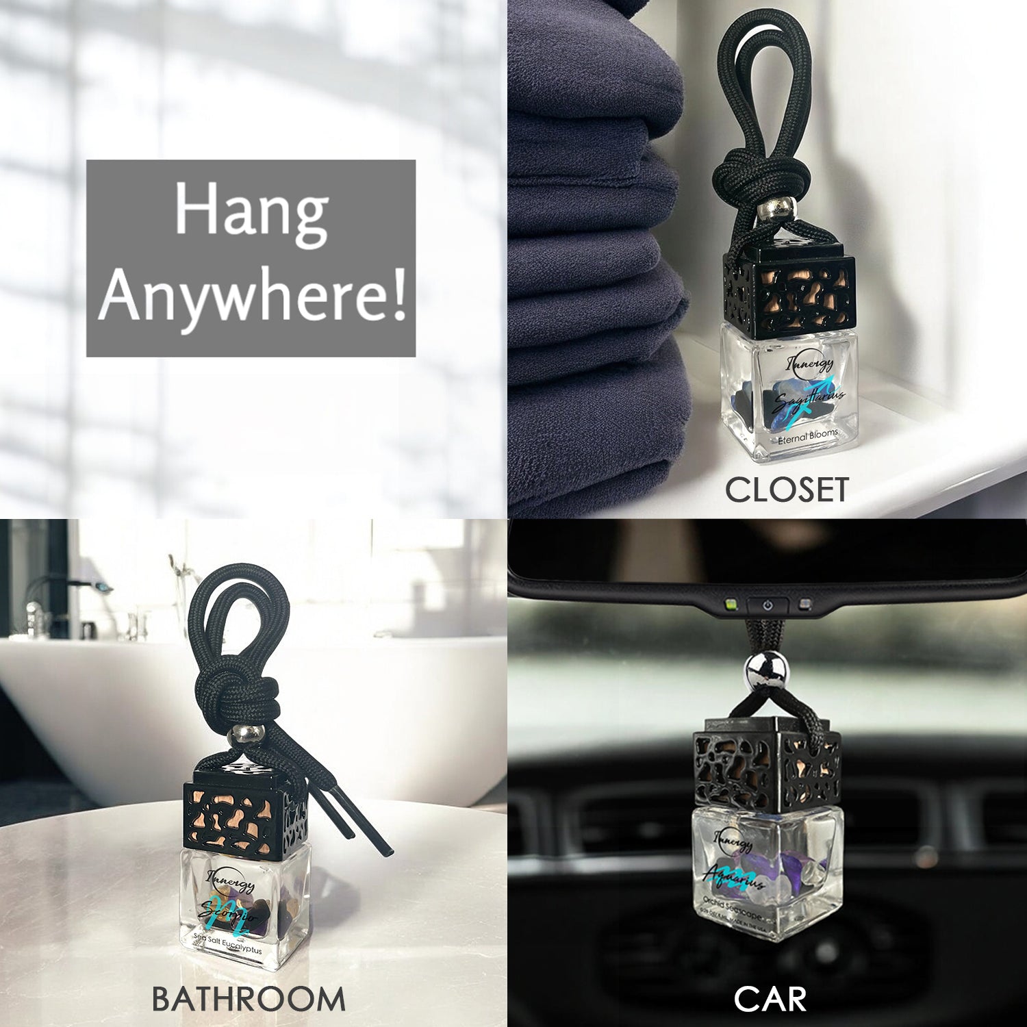 Exclusive Winter's Eve Crystal-Infused Car Diffuser - 8ml - Korvel