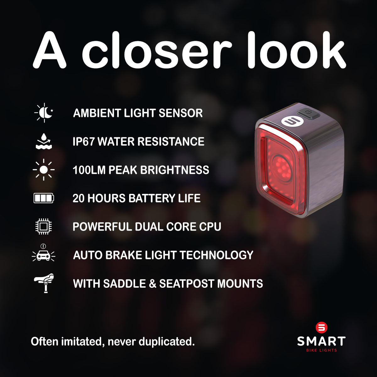 Vision Pro Bicycle Tail Light