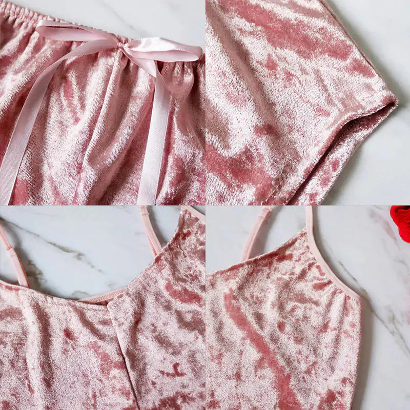 Conjunto de Pijamas de Satén para Damas - Comodidad Lujosa para Cada Noche