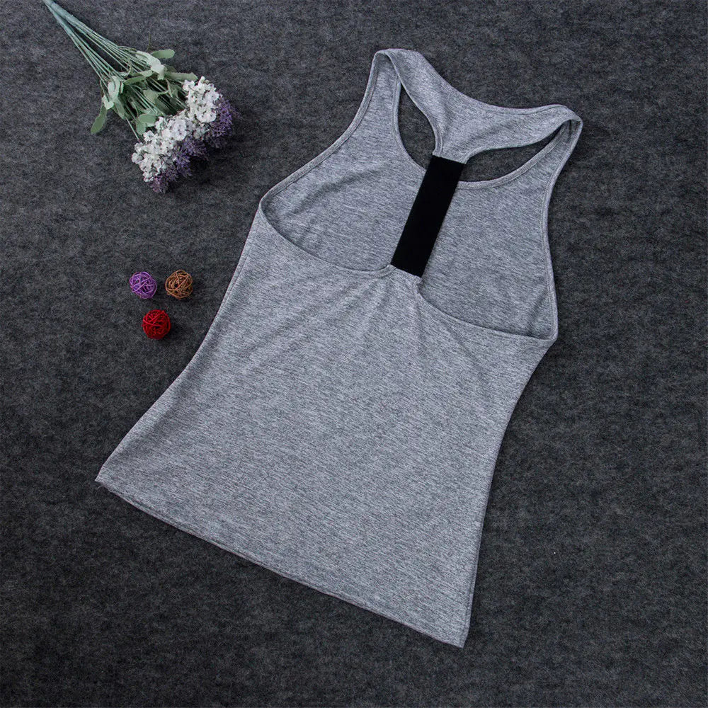 Camisetas de Yoga Sin Mangas para Mujeres Casual
