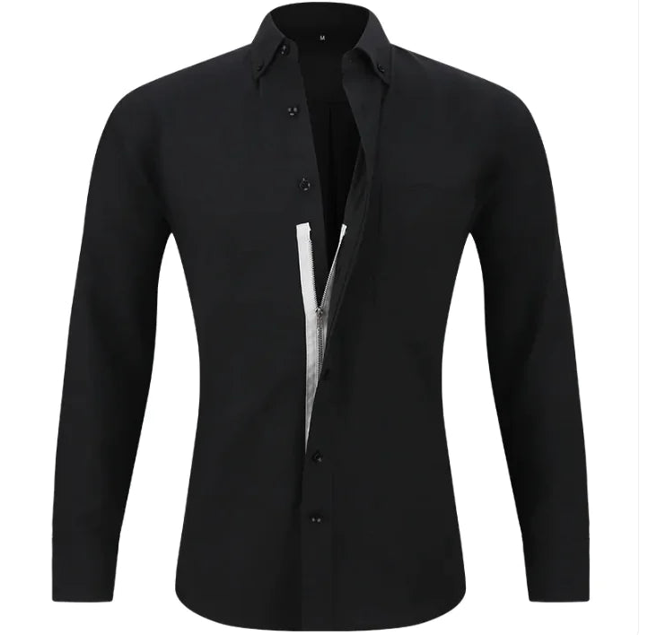 Men's Solid Color Business Shirt