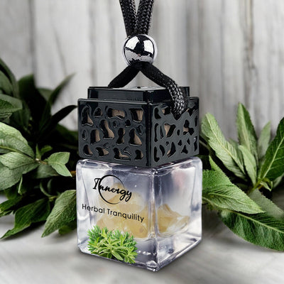 Serenity Essence Crystal-Infused Car Diffuser, 8ml Air Freshener - Korvel