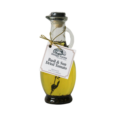 Basil & Sun Dried Tomato Infused Extra Virgin Olive Oil Blend, Cruet (250mL) - Korvel