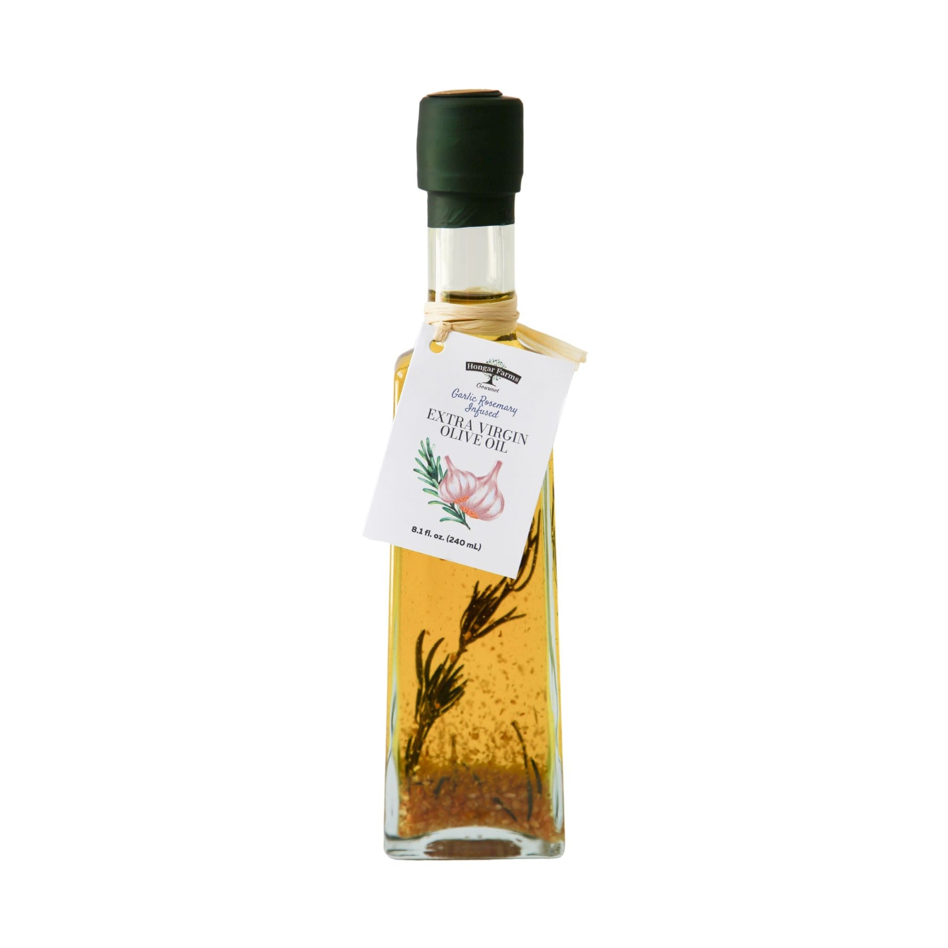 Garlic Rosemary Infused Extra Virgin Olive Oil, Castollata (240mL/ 8.1 fl oz) - Korvel
