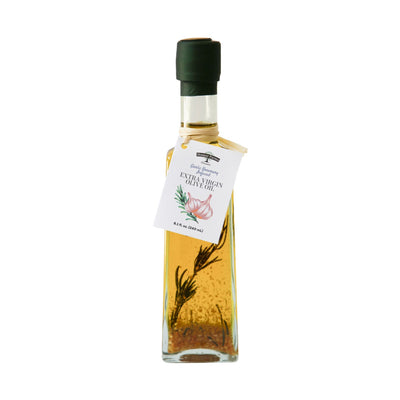 Garlic Rosemary Infused Extra Virgin Olive Oil, Castollata (240mL/ 8.1 fl oz) - Korvel