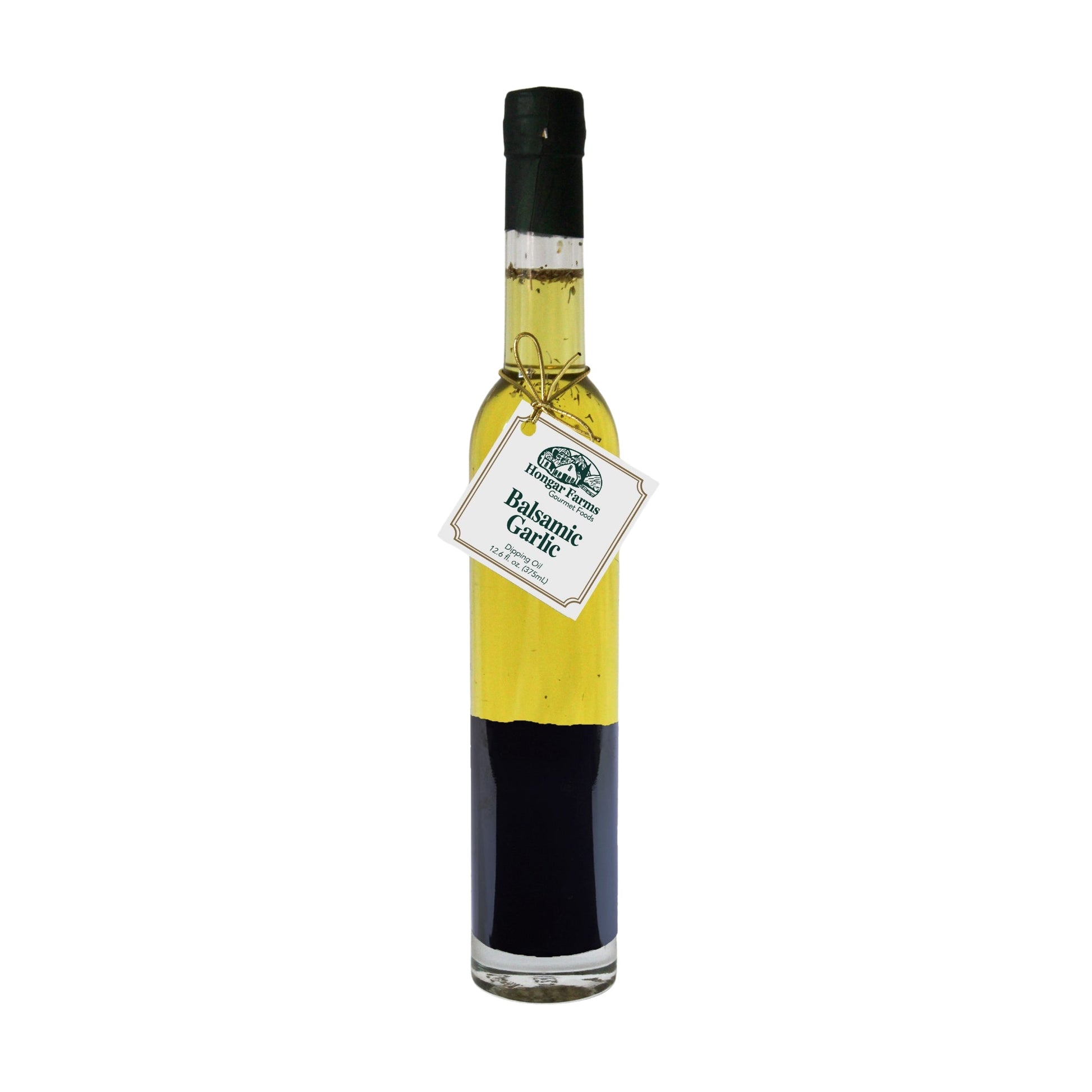 Balsamic Garlic Infused Extra Virgin Olive Oil Blend, Tall Round (375mL) - Korvel