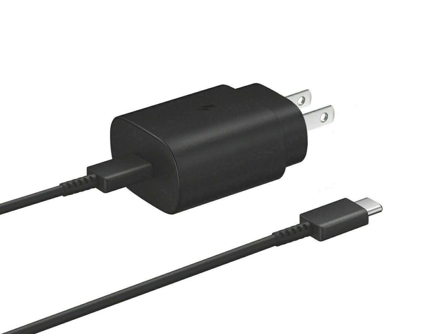 Cargador de pared Super Rápido Type-C de 25W con cable de 6FT para Samsung Galaxy
