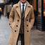 Men's Double Breasted Woolen Overcoat for Fall & Winter