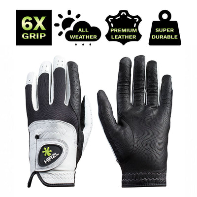 HIRZL Trust Control 2.0 - Golf Gloves - White / Black - Korvel