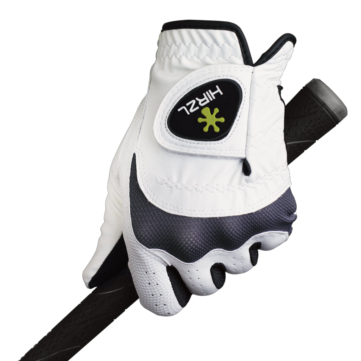 HIRZL Trust Hybrid - Golf Gloves - White / Black - Korvel