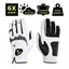 HIRZL Trust Hybrid - Golf Gloves - White / Black - Korvel