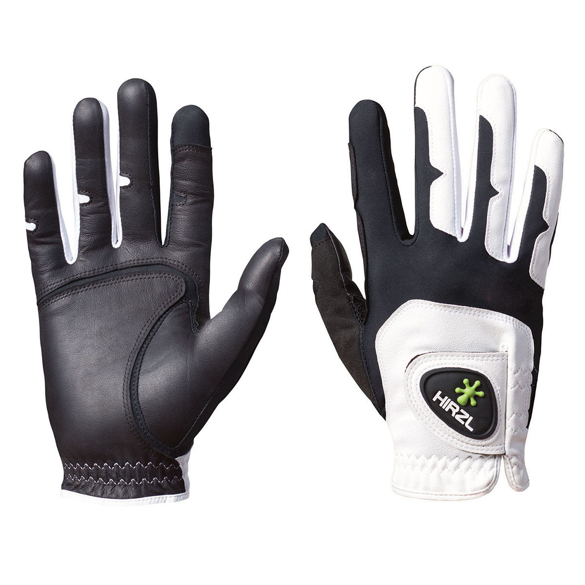 Guantes de Golf HIRZL Grippp Fit - Blanco/Negro