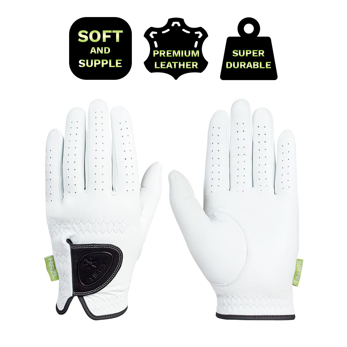 Guantes de Golf HIRZL SOFFFT Pure - Cuero Cabretta Premium