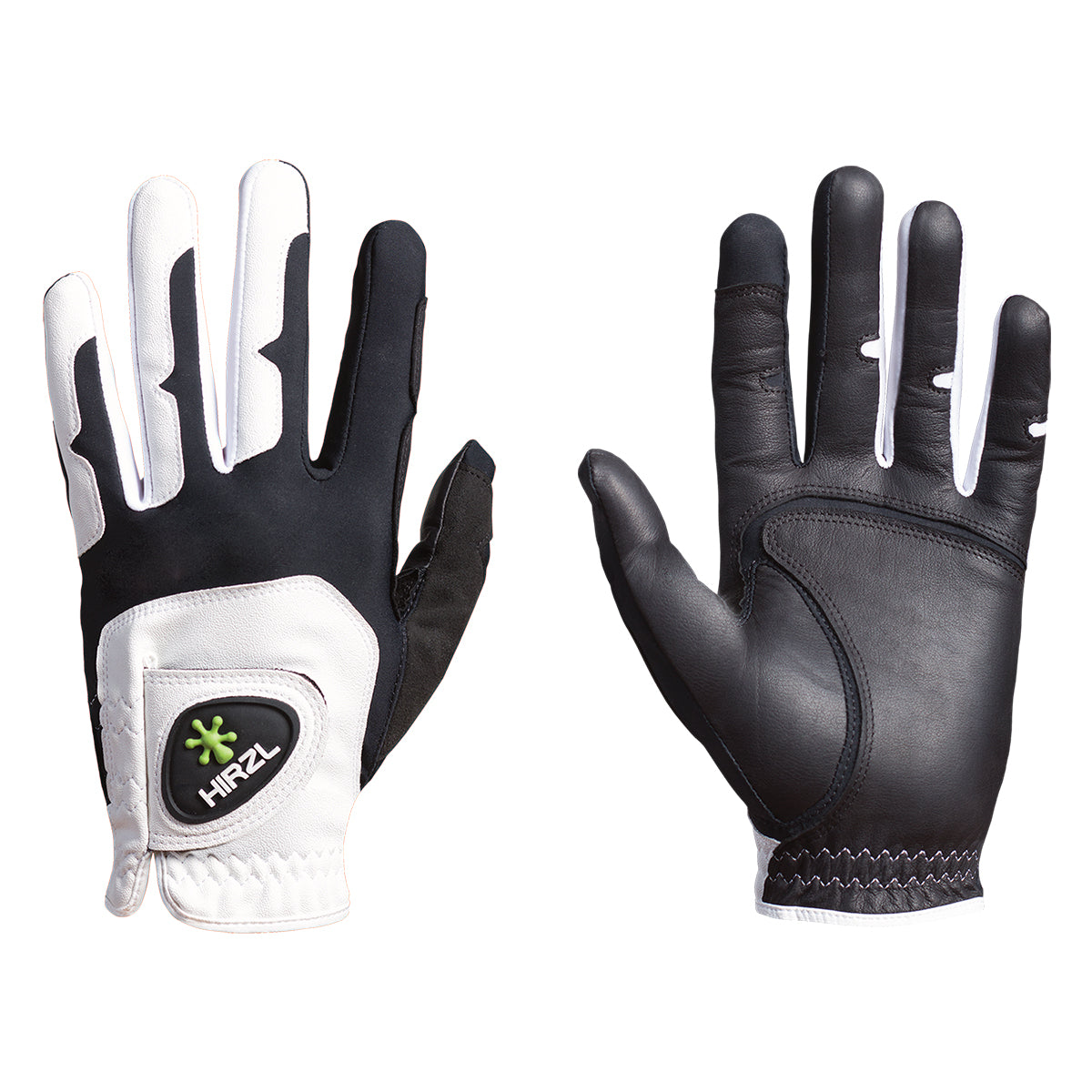 Guantes de Golf HIRZL Grippp Fit - Blanco/Negro