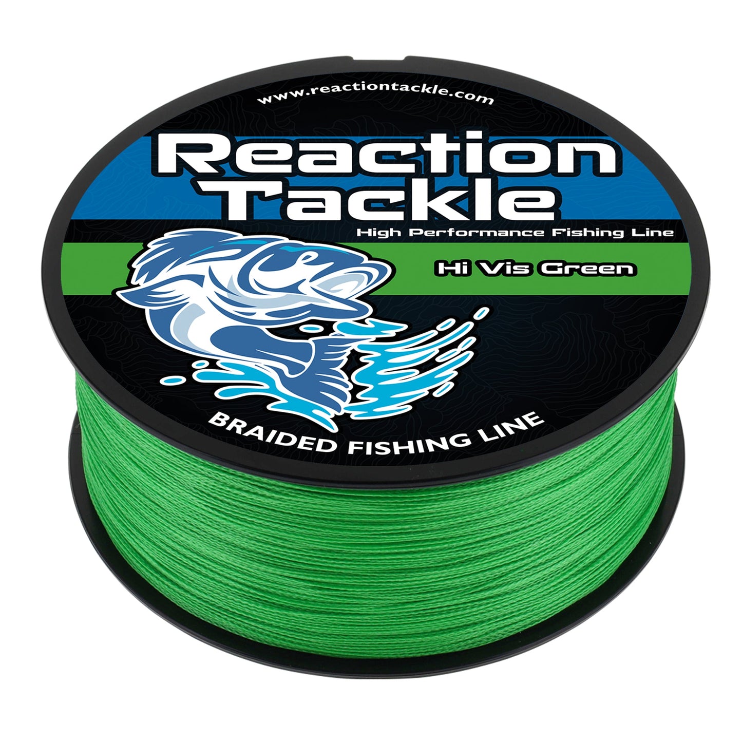 Línea de pesca trenzada Reaction Tackle - Verde de alta visibilidad