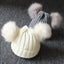 Charming Newborn Baby Winter Knit Hat with Pompom