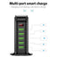 Cargador USB de Ahorro de Energía de 5 Puertos con Pantalla LED