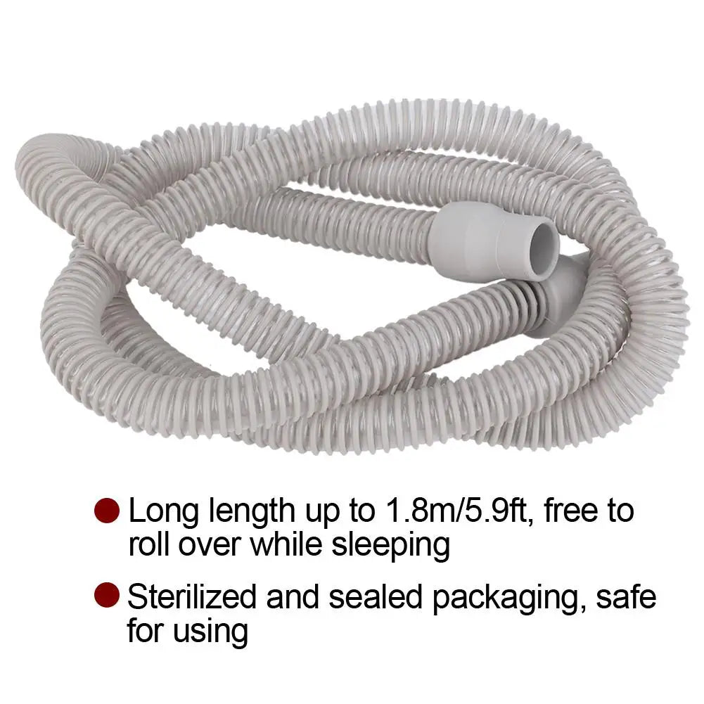 180cm CPAP Tube Tubing Universal Plastic Breathing Machine Accessories for Respiratory Ventilator Respirator Tubing Length - Korvel