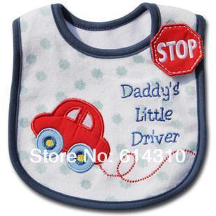 Stylish Unisex 3 PC Cotton Baby Bibs - Waterproof & Breathable