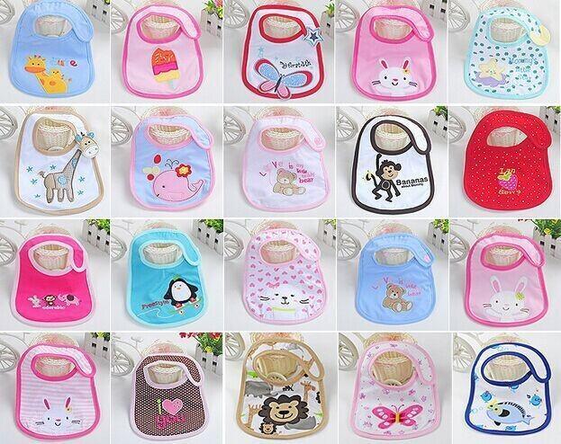 Stylish Unisex 3 PC Cotton Baby Bibs - Waterproof & Breathable