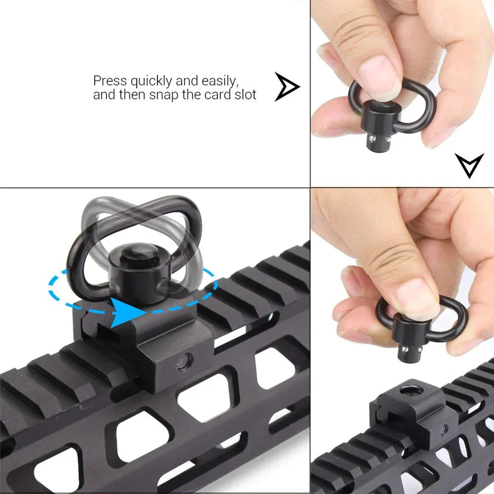 Quick Detach Sling Swivel Mount Ring - 2 Pack