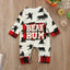 Jumpsuit en Coton avec Imprimé Ours pour Nouveau-nés