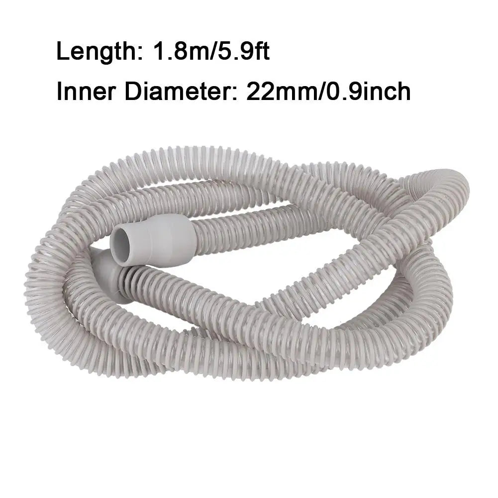 180cm CPAP Tube Tubing Universal Plastic Breathing Machine Accessories for Respiratory Ventilator Respirator Tubing Length - Korvel
