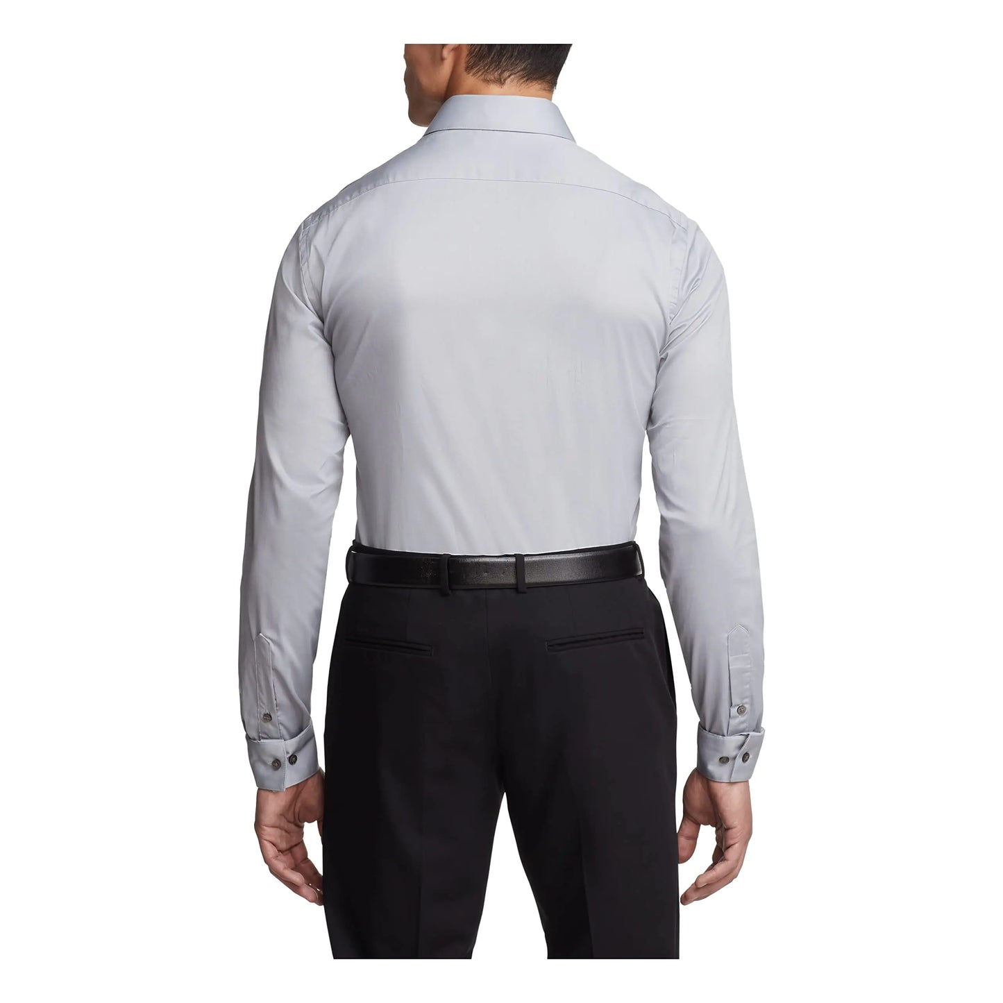 Van Heusen Men's Slim Fit Flex Collar Dress Shirt - Grey Mist