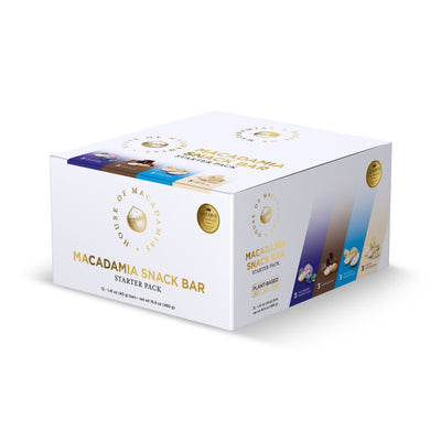 Macadamia Nut Snack Bar Variety Pack - 12 Bars, 4 Flavors
