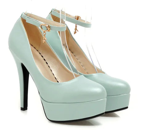Chaussures de club élégantes à talons hauts et imperméables pour femmes