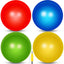 Ensemble de 4 Ballons de Yoga Leyndo - Ballons d'Exercice Anti-Éclatement avec Pompe