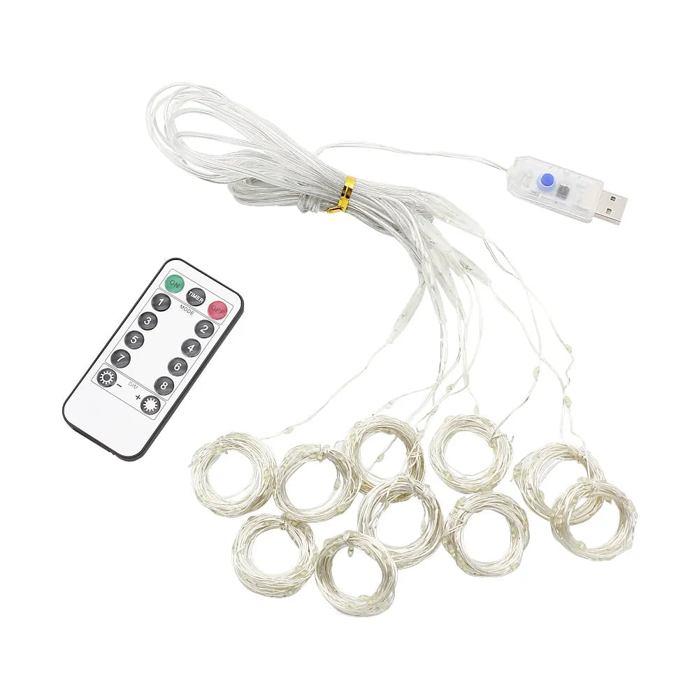 Guirnalda de Cortina LED - Iluminación Decorativa Encantadora