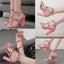 Elegant Women's Square Toe High Heels with Buckle Strap
