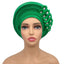 Elegant Floral Auto Gele Headwrap - 2024 African Turban