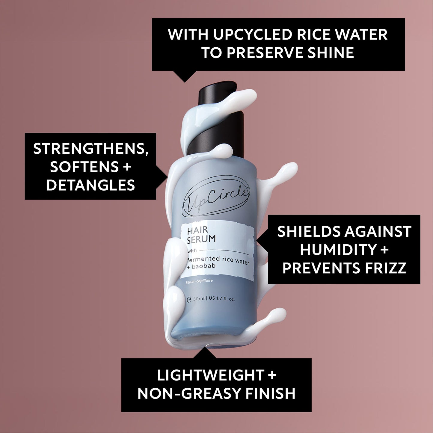 Hair Serum with Fermented Rice Water + Baobab - Korvel