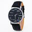 Montre analogique à quartz élégante pour femmes avec bracelet en cuir