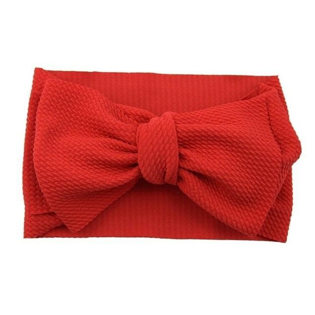 Stylish Big Bow Hair Accessories for Toddler Girls - Stretchy Turban Headbands - Korvel