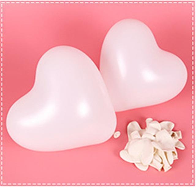 100-Piece Heart Shaped Balloons for Every Celebration
