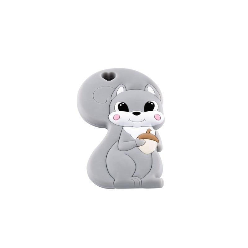 BPA Free Silicone Teether - Cartoon Animal Design