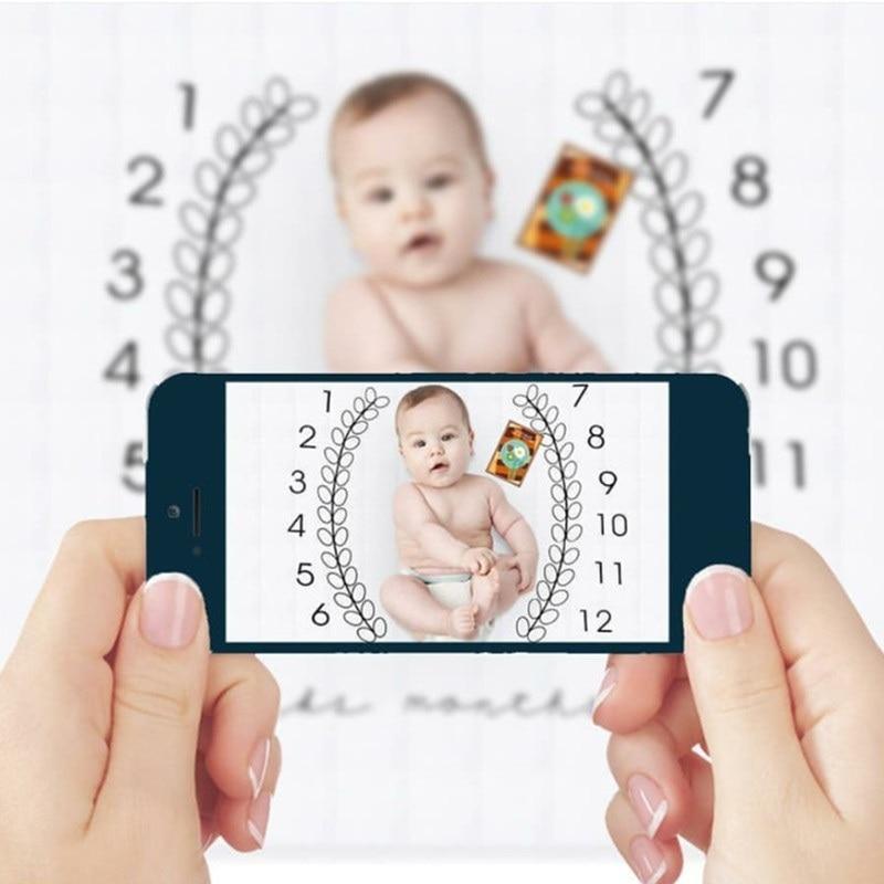 Adorable Cartoon-Themed Baby Milestone Blanket and Play Mat - Korvel