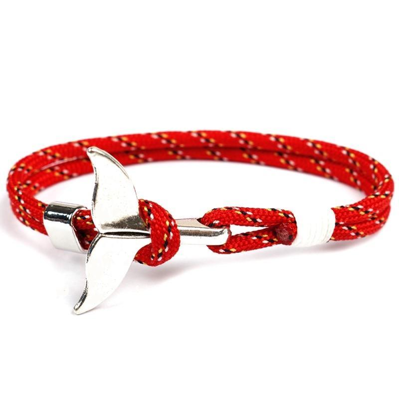 Pulsera de Cola de Ballena de Moda para Hombres y Mujeres