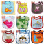 Stylish Unisex 3 PC Cotton Baby Bibs - Waterproof & Breathable