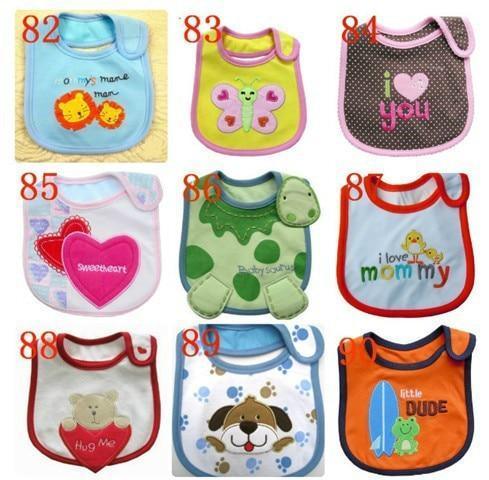 Stylish Unisex 3 PC Cotton Baby Bibs - Waterproof & Breathable