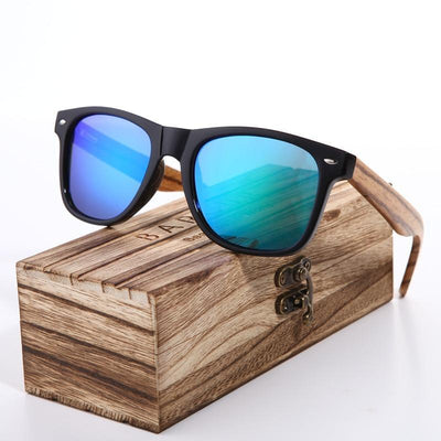 Lunettes de soleil en bambou polarisées faites à la main de luxe