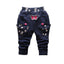 Pantalons pour bébés filles avec broderie de papillon mignon - 100 % coton