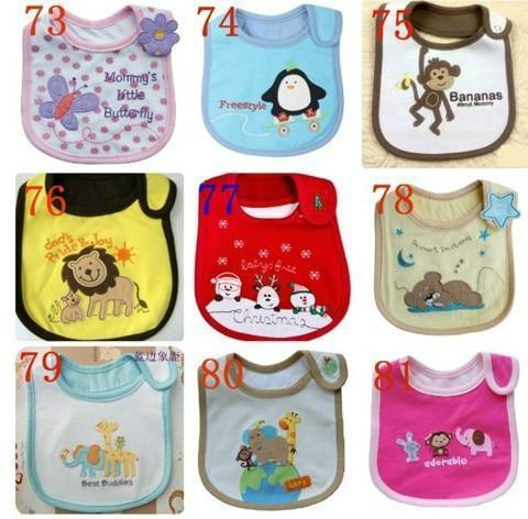 Stylish Unisex 3 PC Cotton Baby Bibs - Waterproof & Breathable