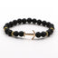 Bracelet en Pierre Naturelle au Design Ancre Élégant pour Hommes et Femmes