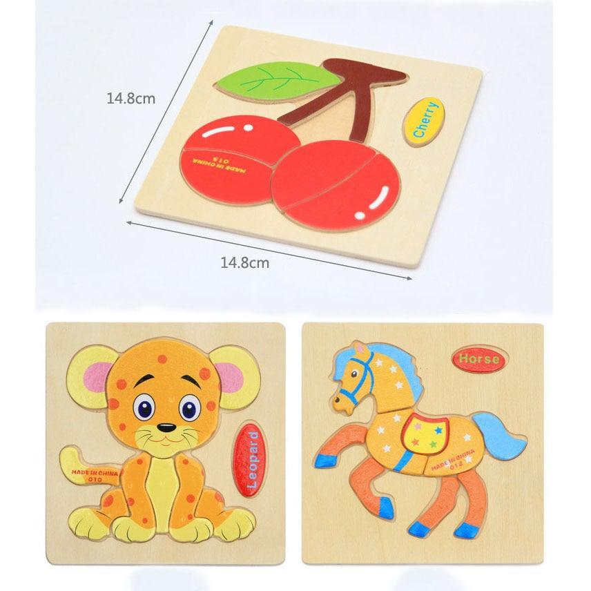 Rompecabezas Educativos 3D de Madera Stevvex para Niños