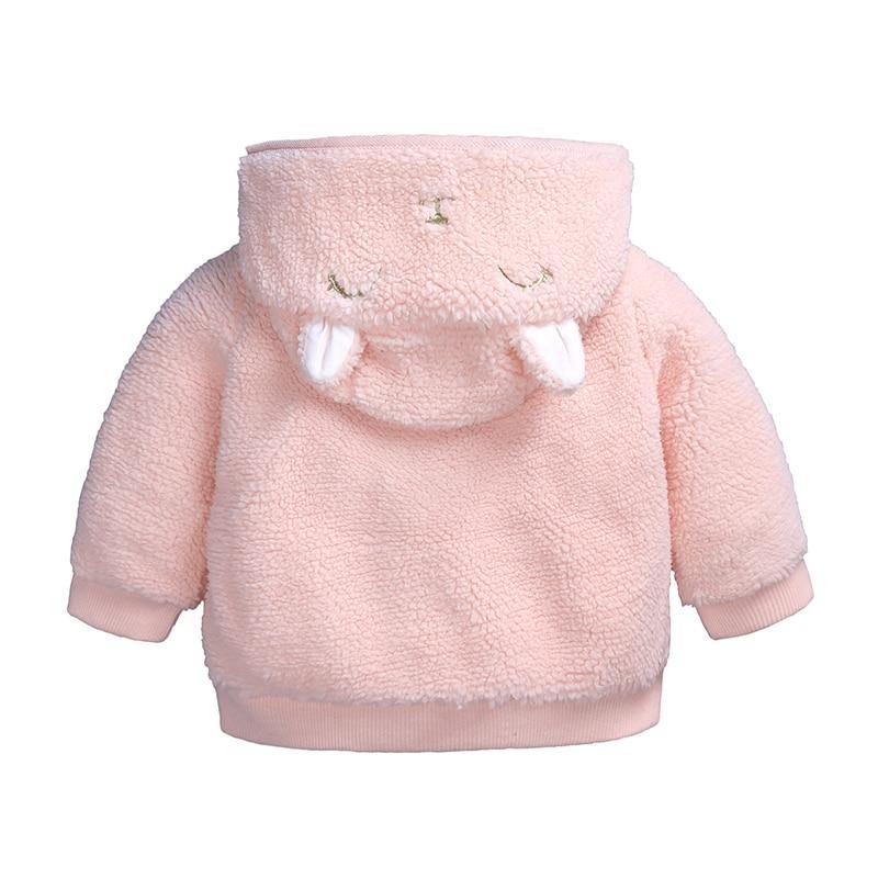 Winter Warm Cartoon Bear Hooded Jacket for Newborns