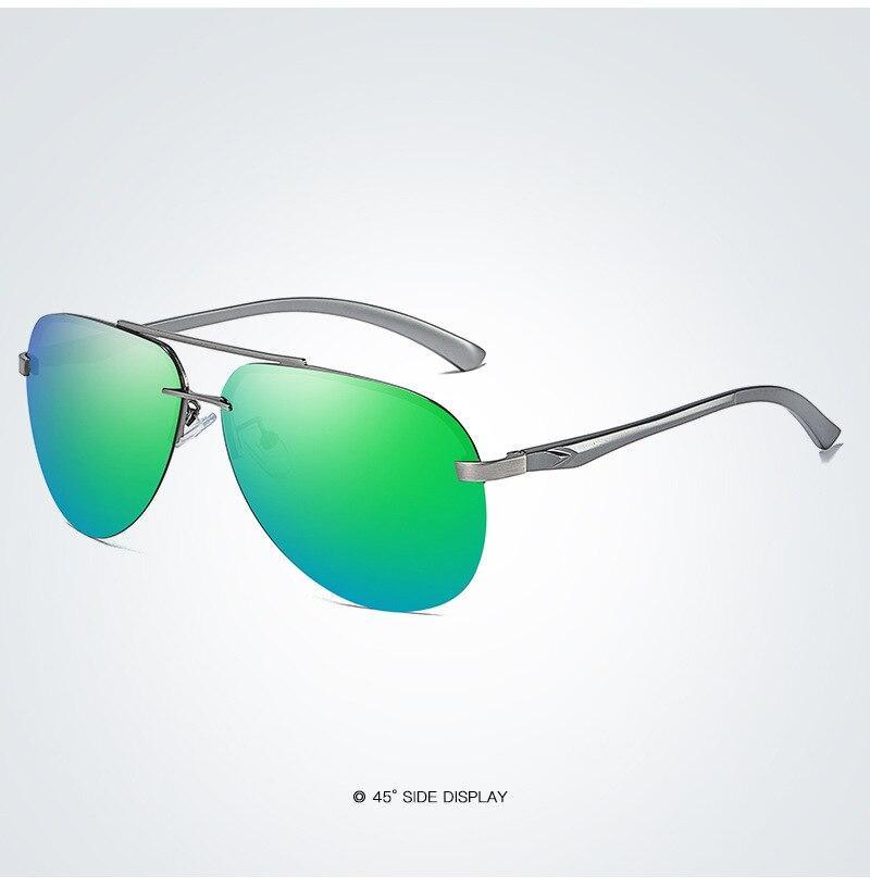 Premium Men's Polarized Pilot Sunglasses with UV400 Protection